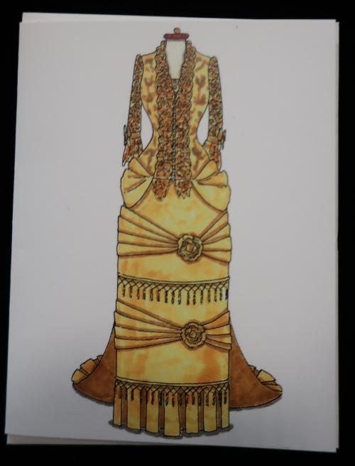 Card - Note Card Lucy's Anniversary Gown