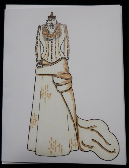 Card - Note Card Lucy's Reception Gown